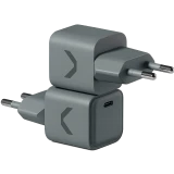 Сетевое зарядное устройство COMMO Core 20 Grey/Green (CM-WCH-20-2C-CGR-2)