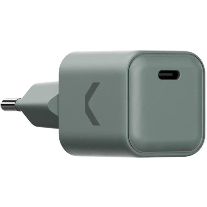 Сетевое зарядное устройство COMMO 35W Mini Charger Grey/Green - Y35-WNC-CCG-2