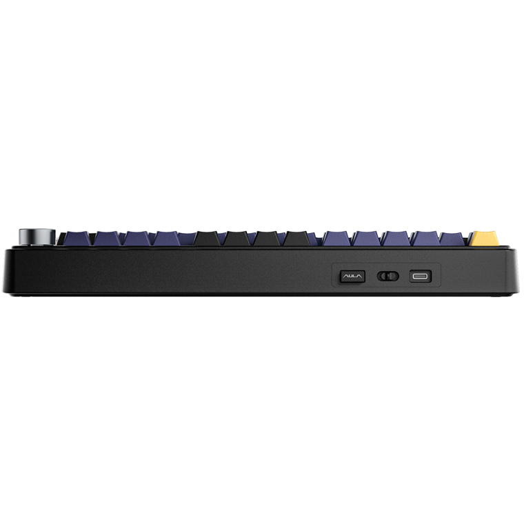 Клавиатура AULA F75 Black/Dark Blue/Orange (Green Switches) - фото 2