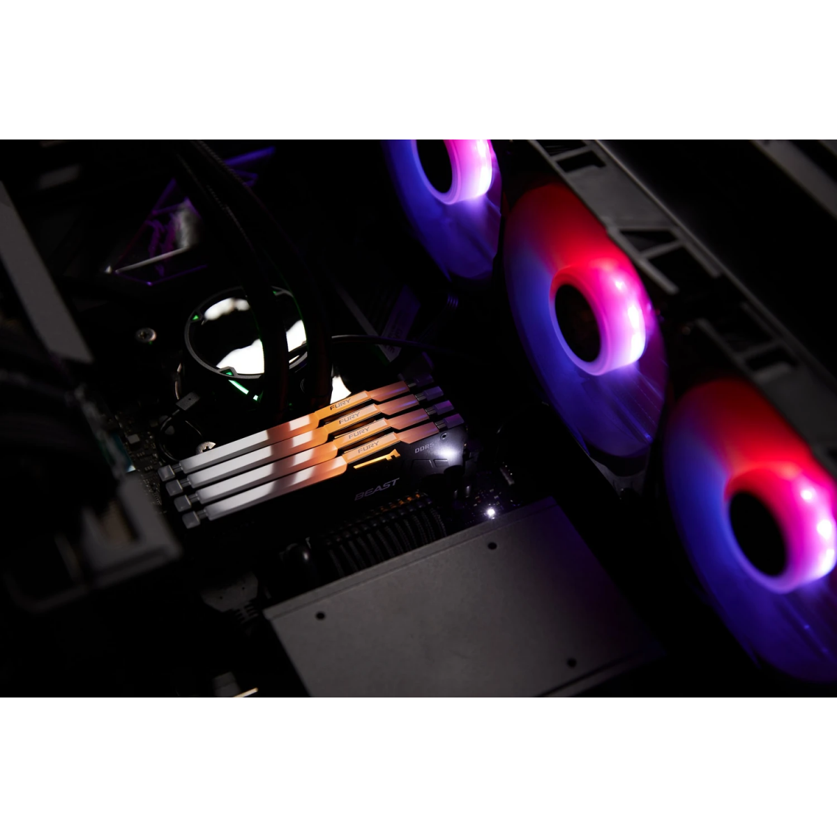 Оперативная память 16GB DDR5 6000MHz Kingston Fury Beast RGB (KF560C36BBE2A-16) - фото 7
