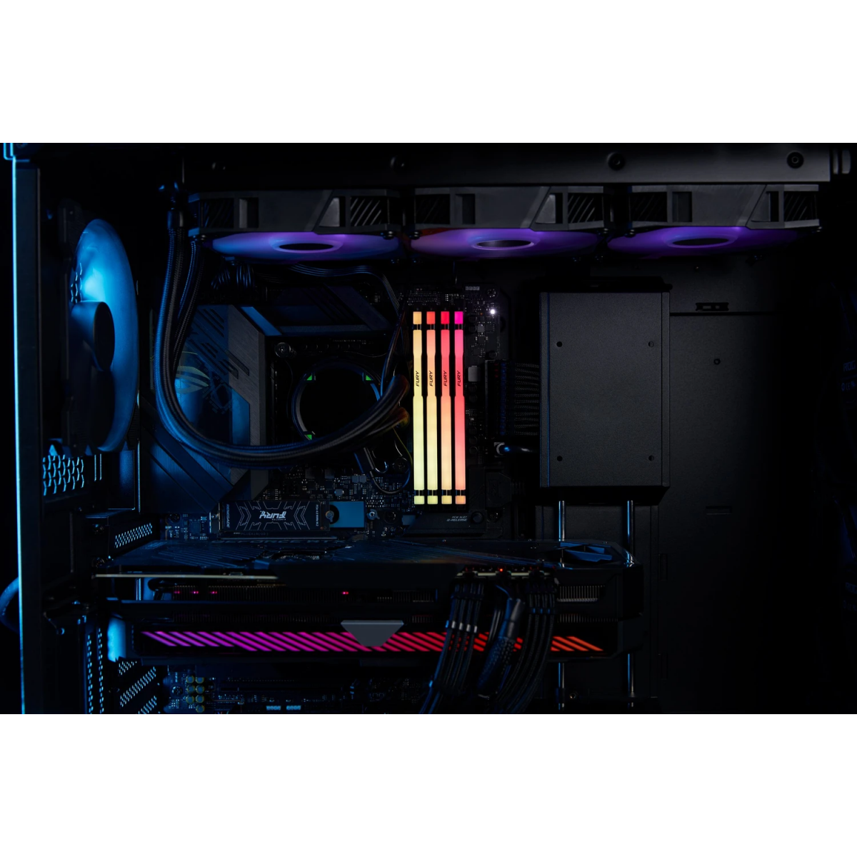 Оперативная память 16GB DDR5 6000MHz Kingston Fury Beast RGB (KF560C36BBEAK2-16) (2x8GB KIT) - фото 5
