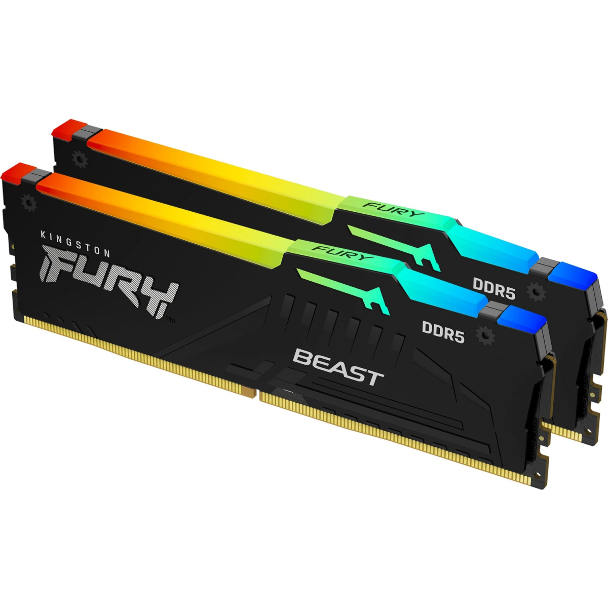 Оперативная память 32GB DDR5 6000MHz Kingston Fury Beast RGB (KF560C36BBE2AK2-32) (2x16GB KIT)