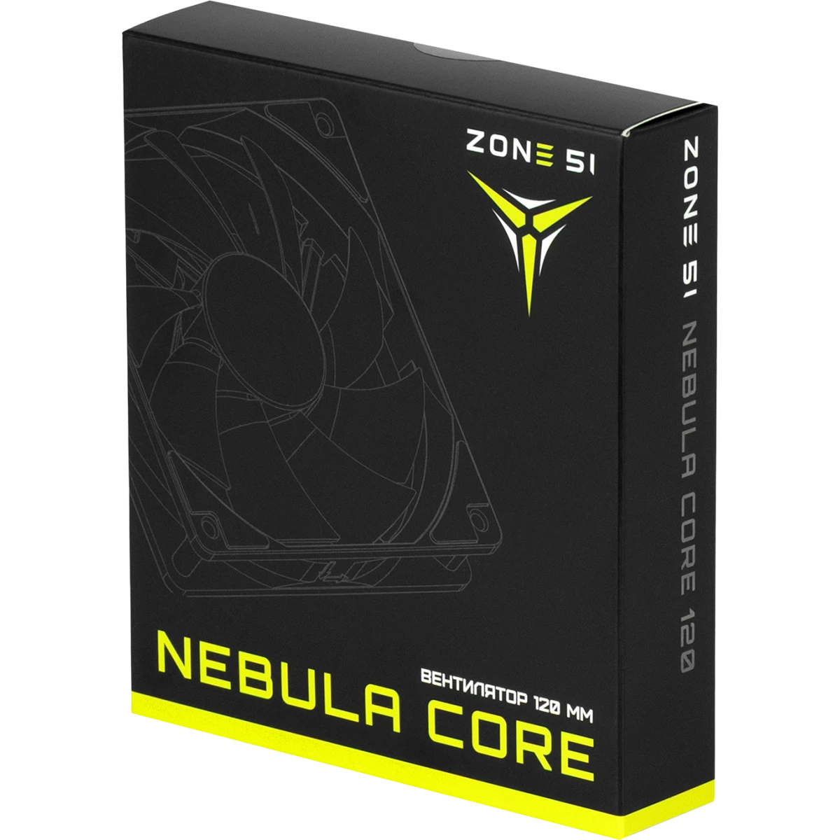 Вентилятор для корпуса ZONE 51 NEBULA CORE 120 Black - Z51-FAN-NC2BK - фото 5