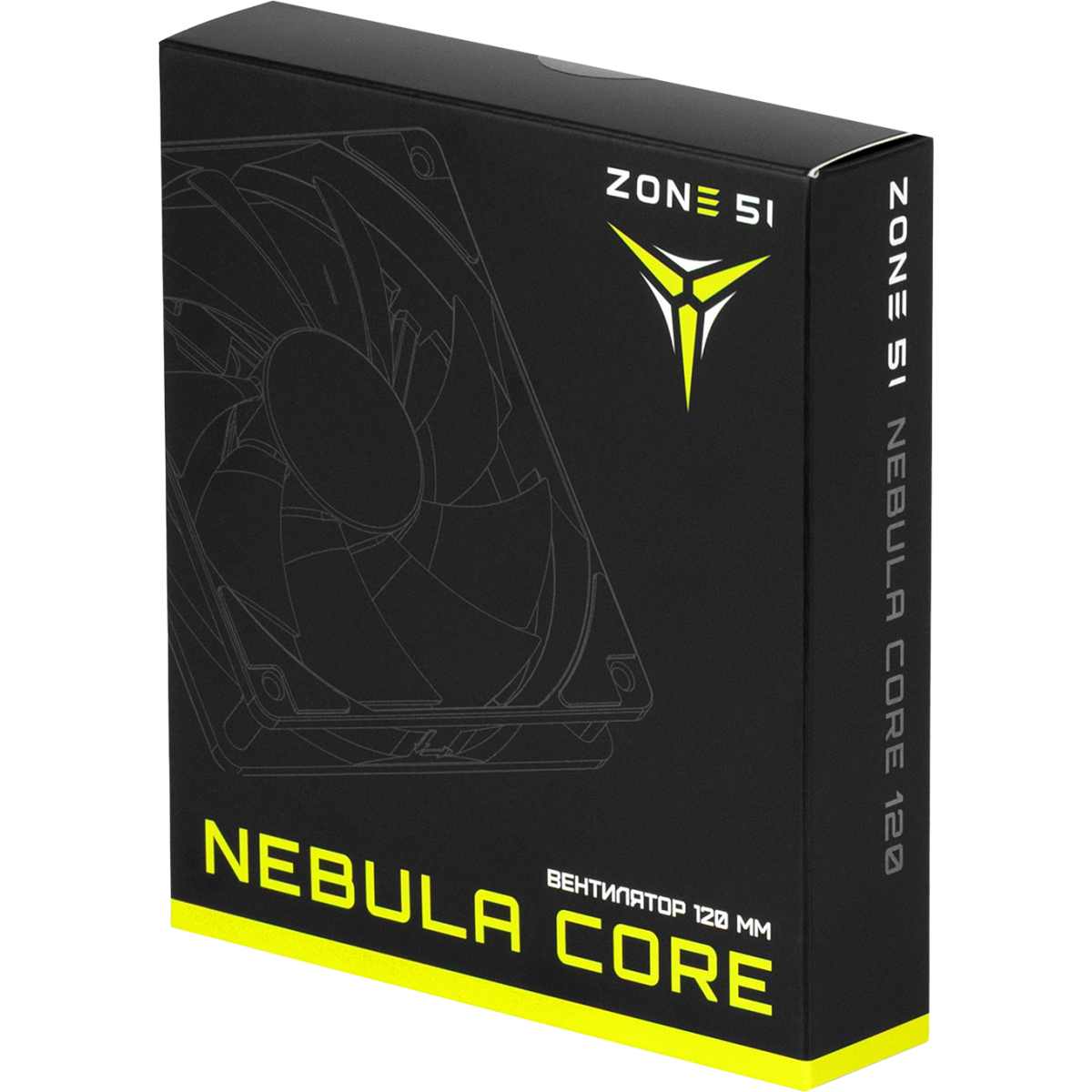 Вентилятор для корпуса ZONE 51 NEBULA CORE 120 White - Z51-FAN-NC2WH - фото 5