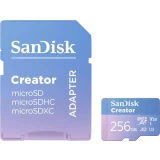 Карта памяти 256GB MicroSD SanDisk Creator + SD адаптер (SDSQXAV-256G-GN6MS)
