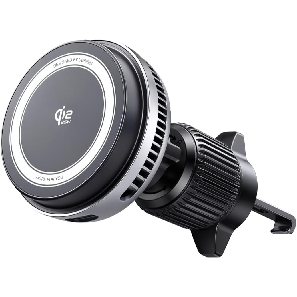 Автомобильный держатель UGREEN MagFlow Pro 25W Space Grey/Silver (75250)