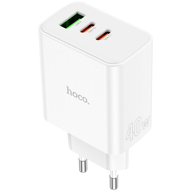 Сетевое зарядное устройство HOCO C126A Pure White - 6931474798725 - фото 2