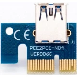 Переходник PCI-E x1 - PCI-E x16 KS-IS KS-346
