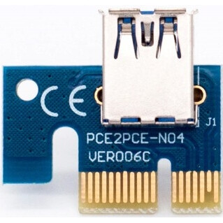 Переходник PCI-E x1 - PCI-E x16 KS-IS KS-346 - фото 4
