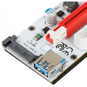 Переходник PCI-E x1 - PCI-E x16 KS-IS KS-347 - фото 6