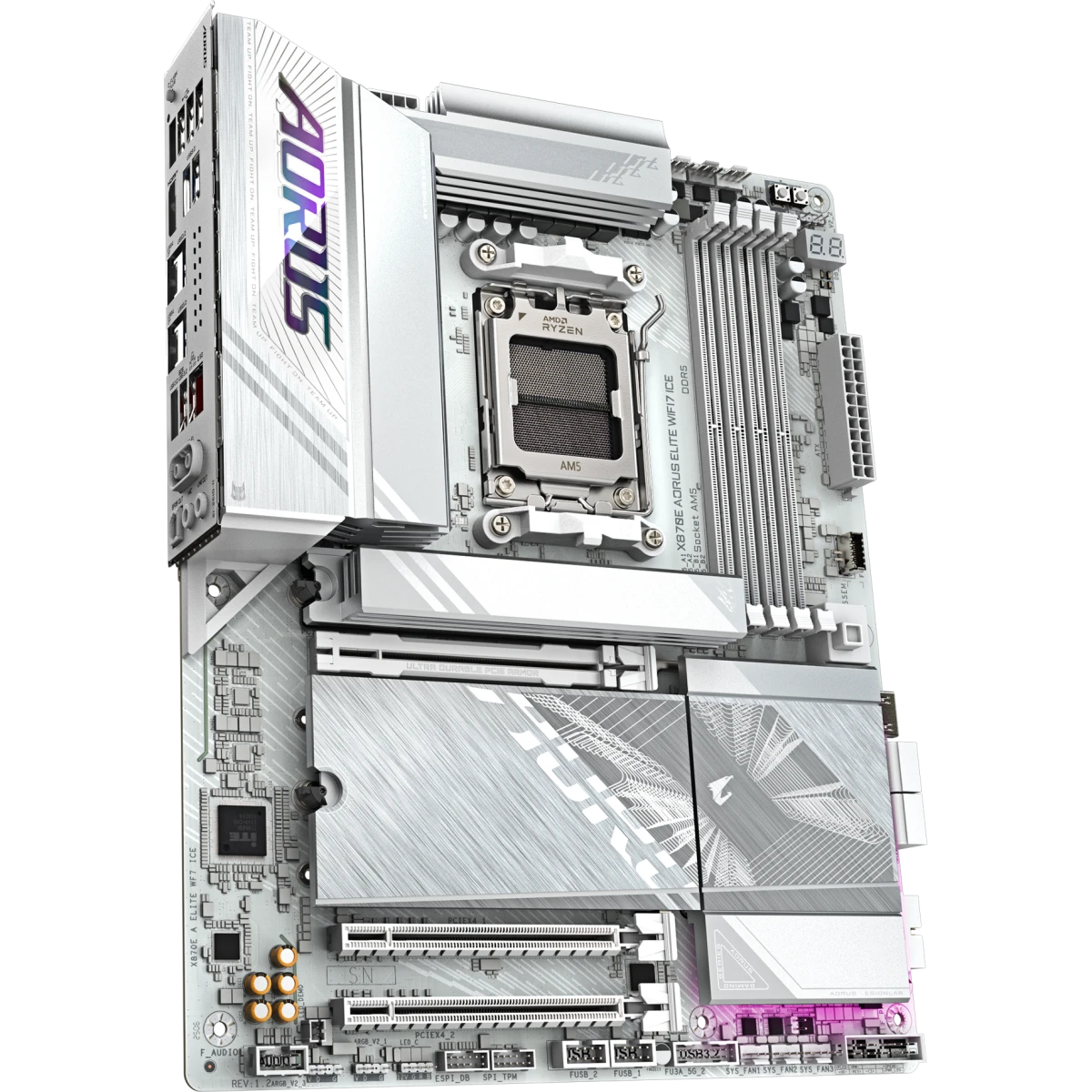 Материнская плата Gigabyte X870E AORUS ELITE WIFI7 ICE (rev. 1.2/1.3) - фото 2