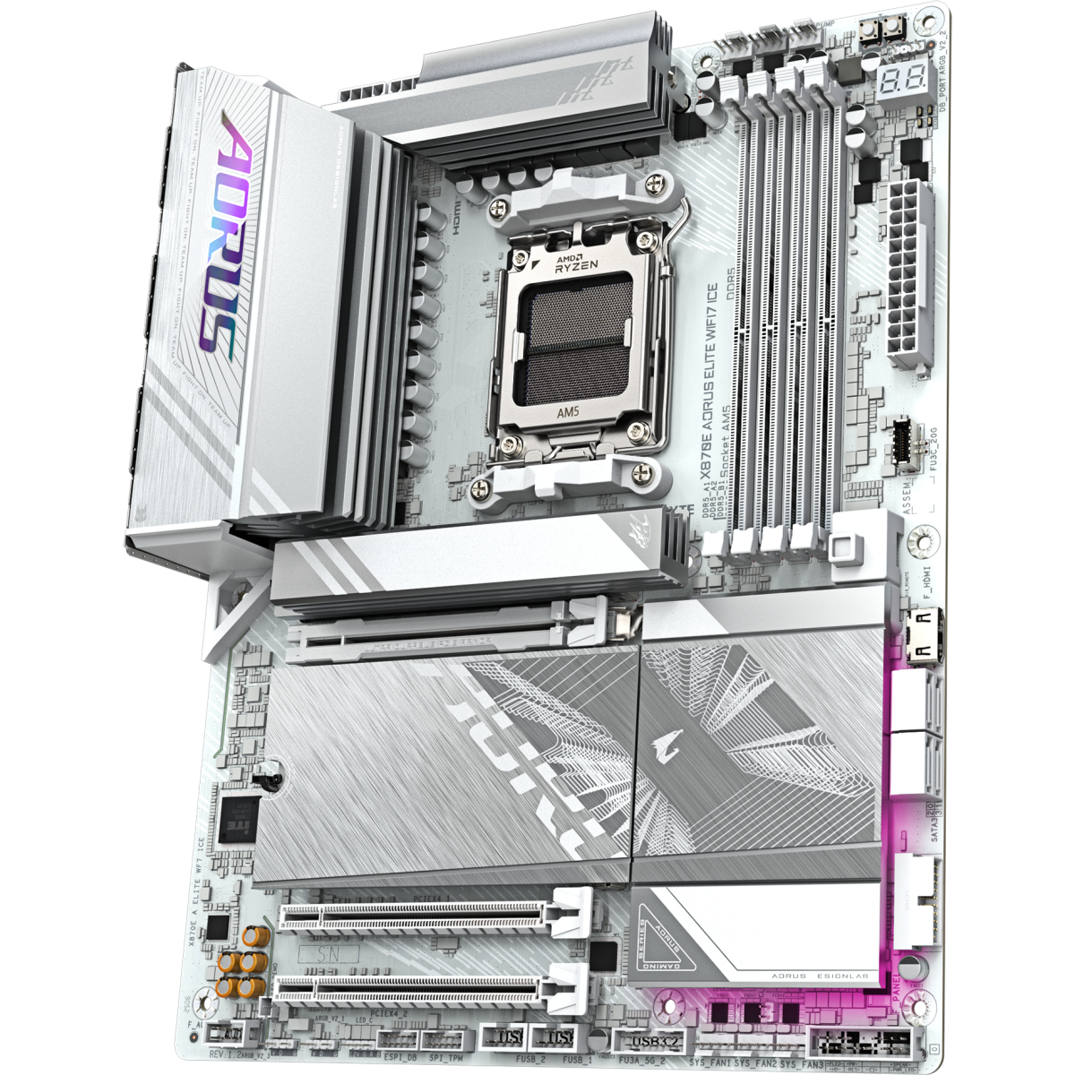Материнская плата Gigabyte X870E AORUS ELITE WIFI7 ICE (rev. 1.2/1.3) - фото 3