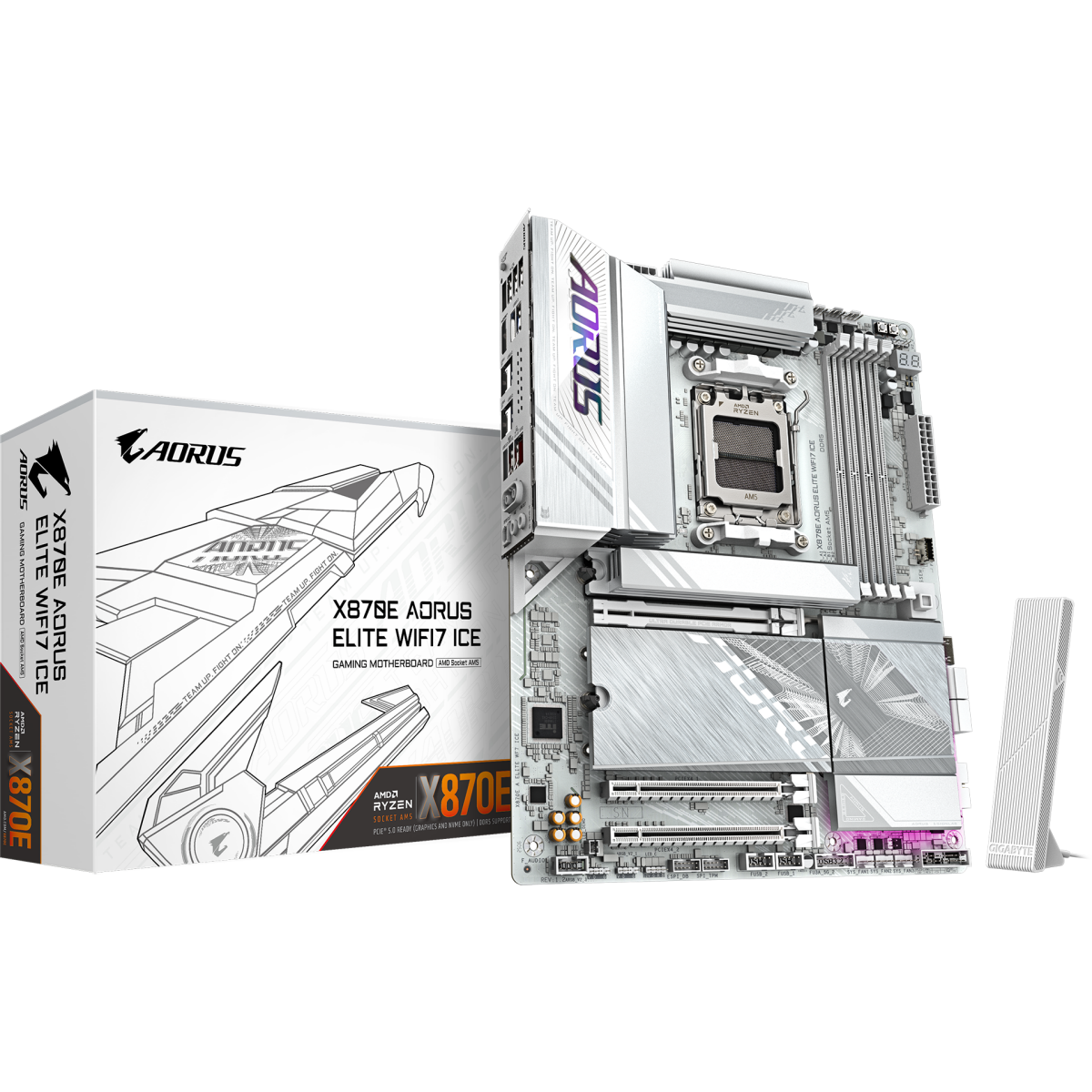 Материнская плата Gigabyte X870E AORUS ELITE WIFI7 ICE (rev. 1.2/1.3) - фото 5