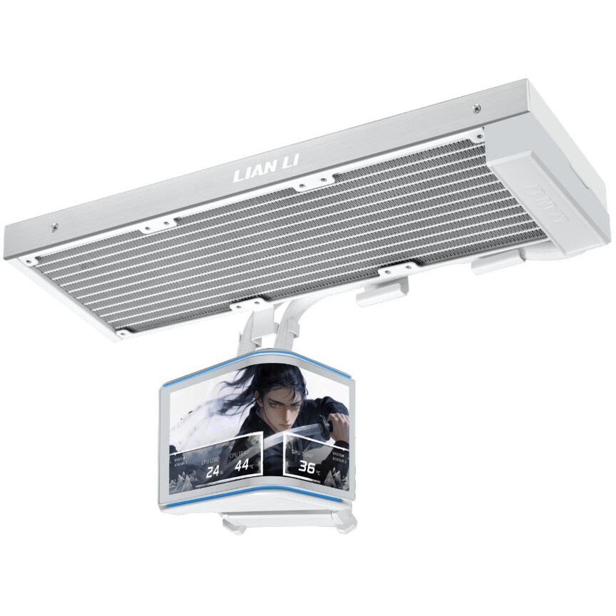 Система жидкостного охлаждения Lian Li HydroShift II OLED Curved 360Fanless White - G89.GHS2OLDC36NW.R0