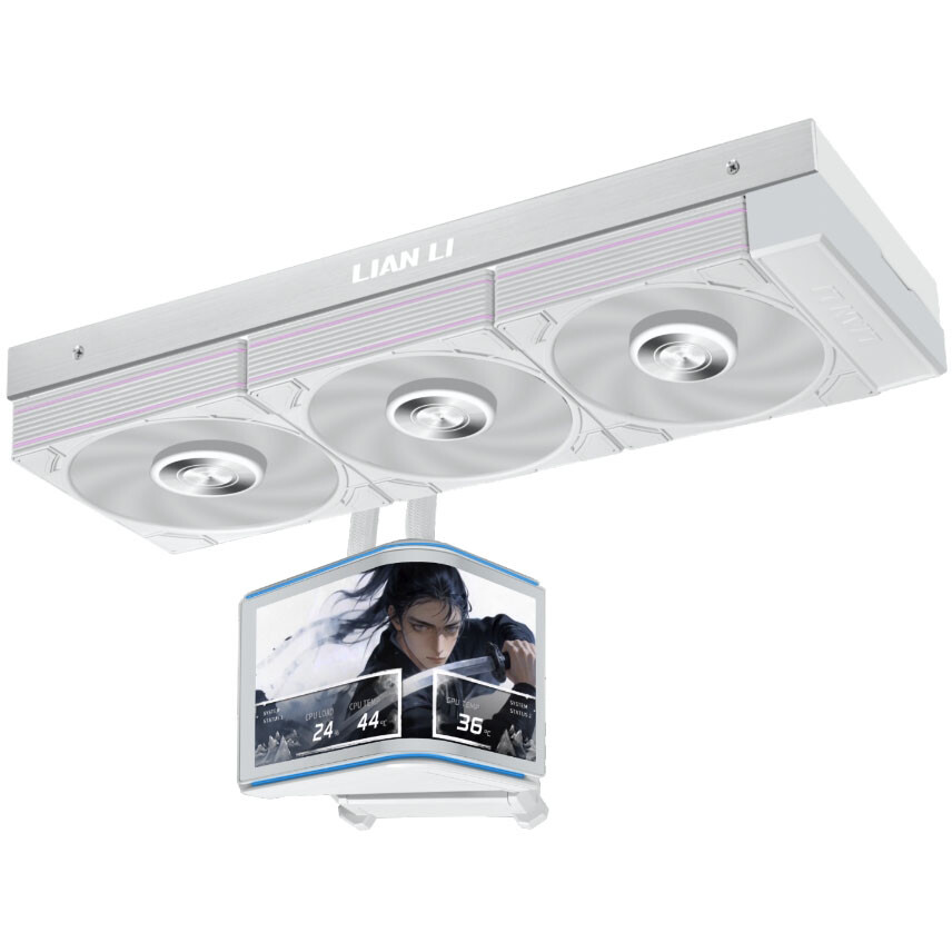 Система жидкостного охлаждения Lian Li HydroShift II OLED Curved 360P28 White - G89.GHS2OLDC36PW.R0