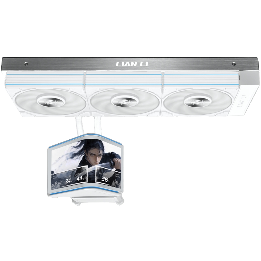 Система жидкостного охлаждения Lian Li HydroShift II OLED Curved 360P28 White - G89.GHS2OLDC36PW.R0 - фото 2