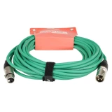 Кабель микрофонный XLR (M) - XLR (F), 10м, FORCE FMC-05 Green (FMC-05/10 GR)