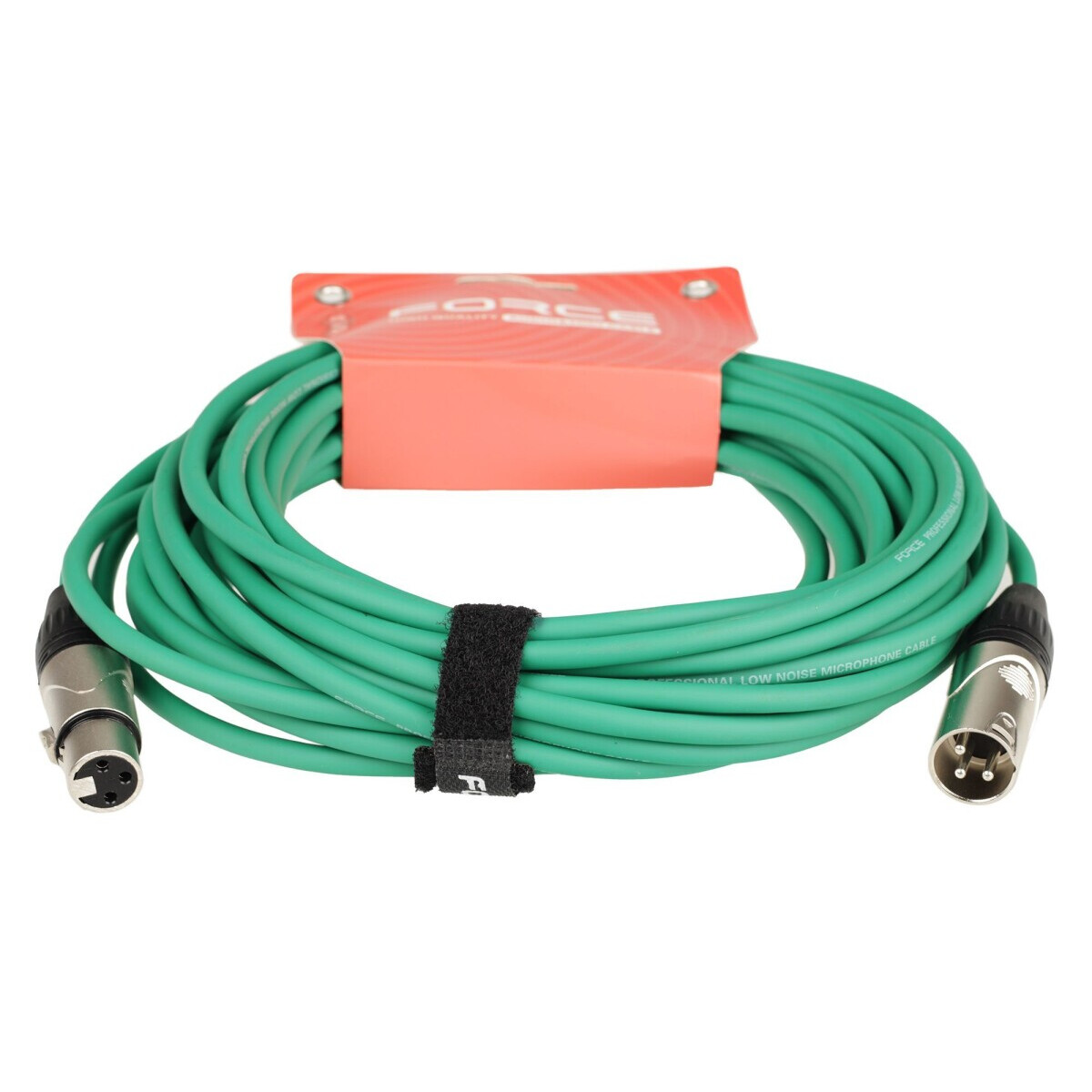 Кабель микрофонный XLR (M) - XLR (F), 10м, FORCE FMC-05 Green - FMC-05/10 GR - фото 3