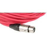 Кабель микрофонный XLR (M) - XLR (F), 10м, FORCE FMC-05 Red (FMC-05/10 RD)