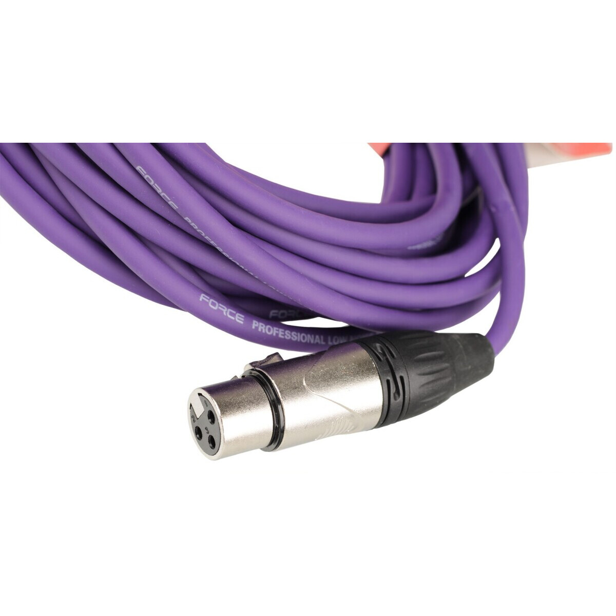 Кабель микрофонный XLR (M) - XLR (F), 10м, FORCE FMC-05 Violet - FMC-05/10 VT - фото 5