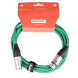 Кабель микрофонный XLR (M) - XLR (F), 3м, FORCE FMC-05 Green (FMC-05/3 GR)
