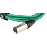 Кабель микрофонный XLR (M) - XLR (F), 3м, FORCE FMC-05 Green (FMC-05/3 GR)