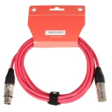 Кабель микрофонный XLR (M) - XLR (F), 3м, FORCE FMC-05 Red (FMC-05/3 RD)