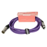 Кабель микрофонный XLR (M) - XLR (F), 3м, FORCE FMC-05 Violet (FMC-05/3 VT)