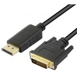 Кабель DisplayPort (M) - DVI (M), 1.8м, KS-IS KS-780-2