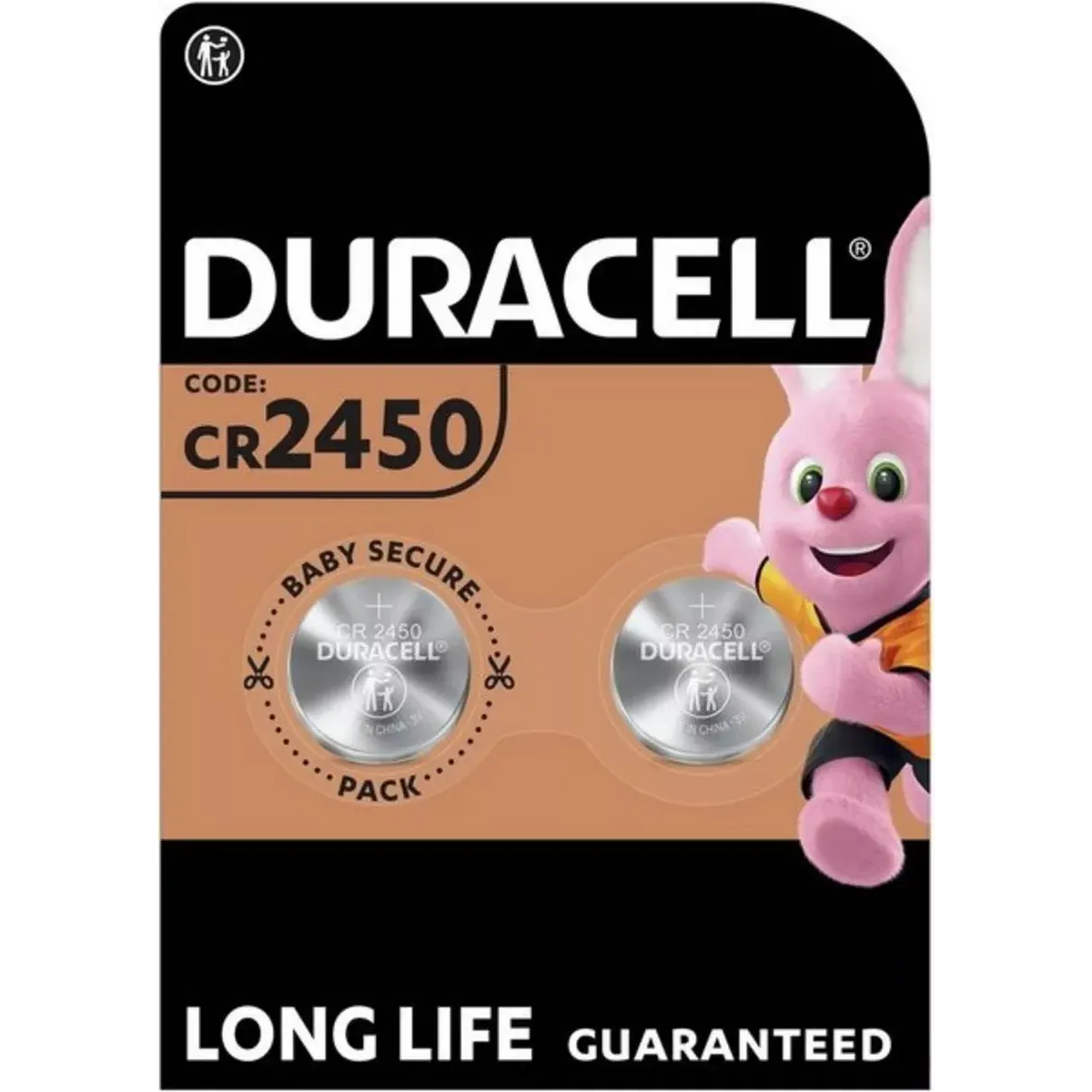 Батарейка Duracell (CR2450, 2 шт.) - 00-00026579