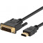 Кабель HDMI (M) - DVI (M), 3м, KS-IS KS-468-3