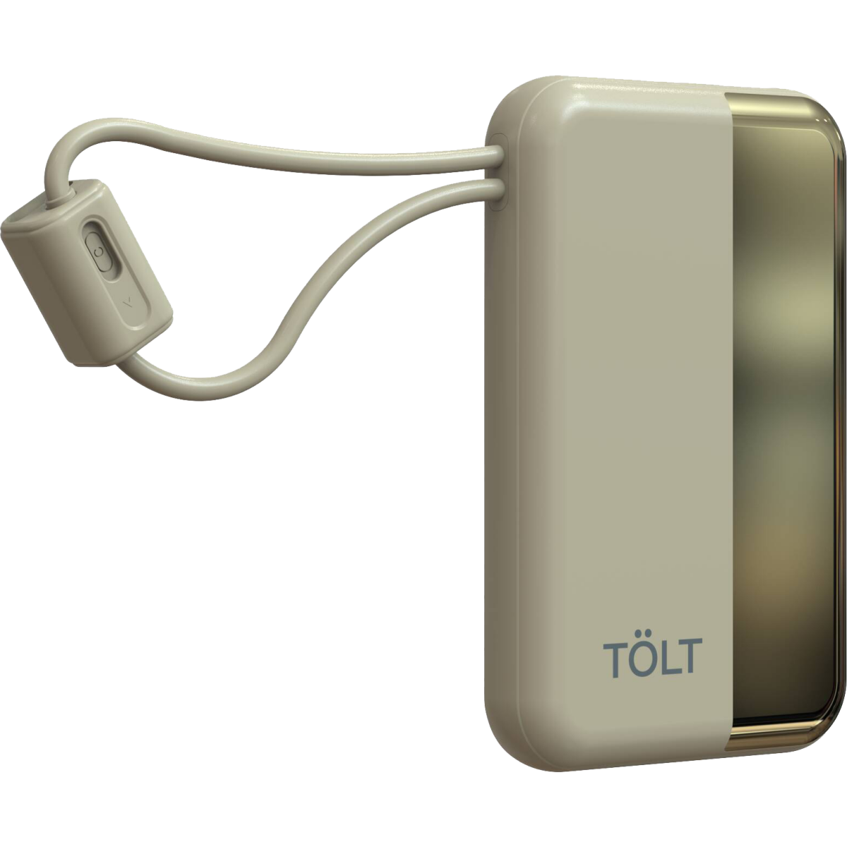 Внешний аккумулятор TOLT KC16 Beige - фото 3