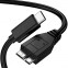 Кабель microUSB (M) - USB Type-C, KS-IS KS-529-0.3