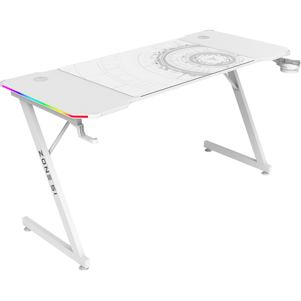 Игровой стол ZONE 51 TRINE 140 RGB White - Z51-T4R-WH