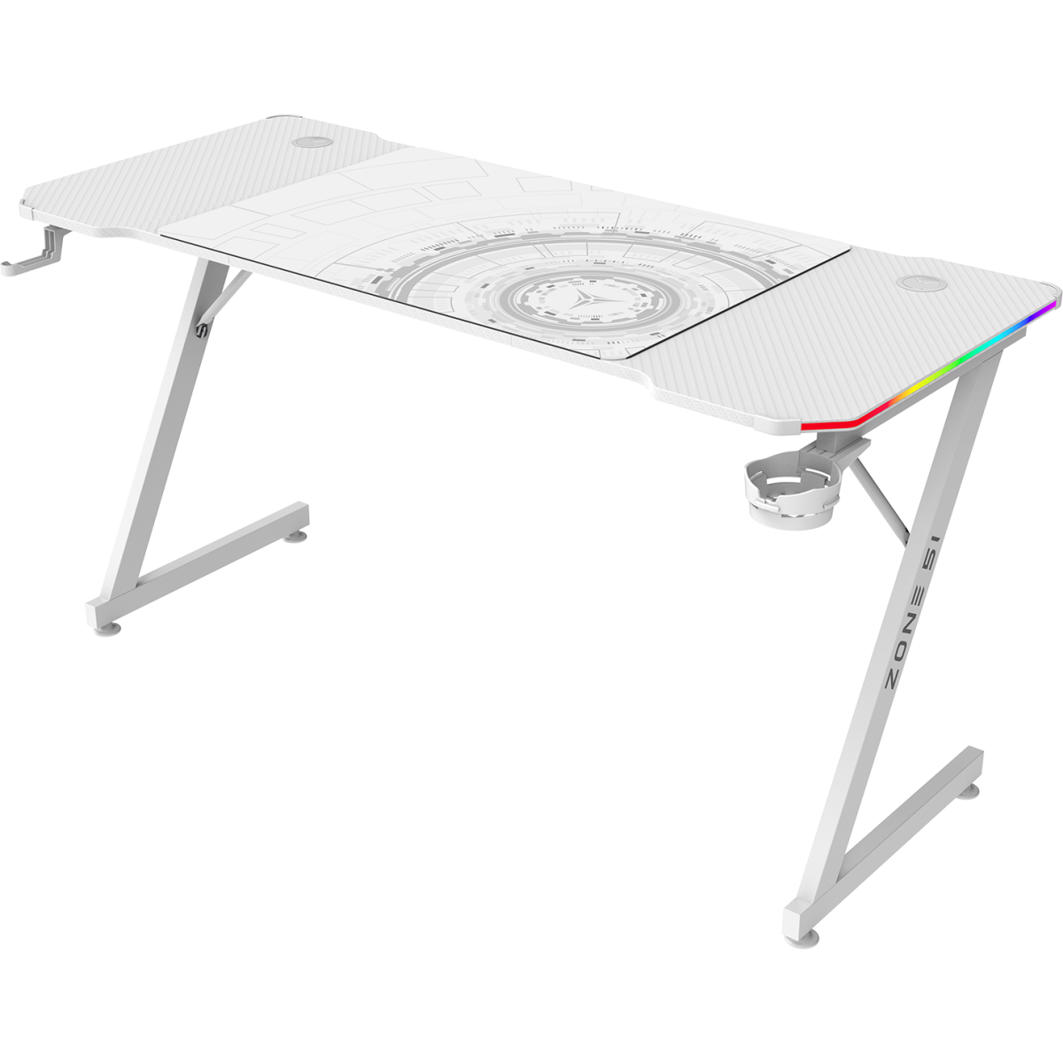 Игровой стол ZONE 51 TRINE 140 RGB White - Z51-T4R-WH - фото 3