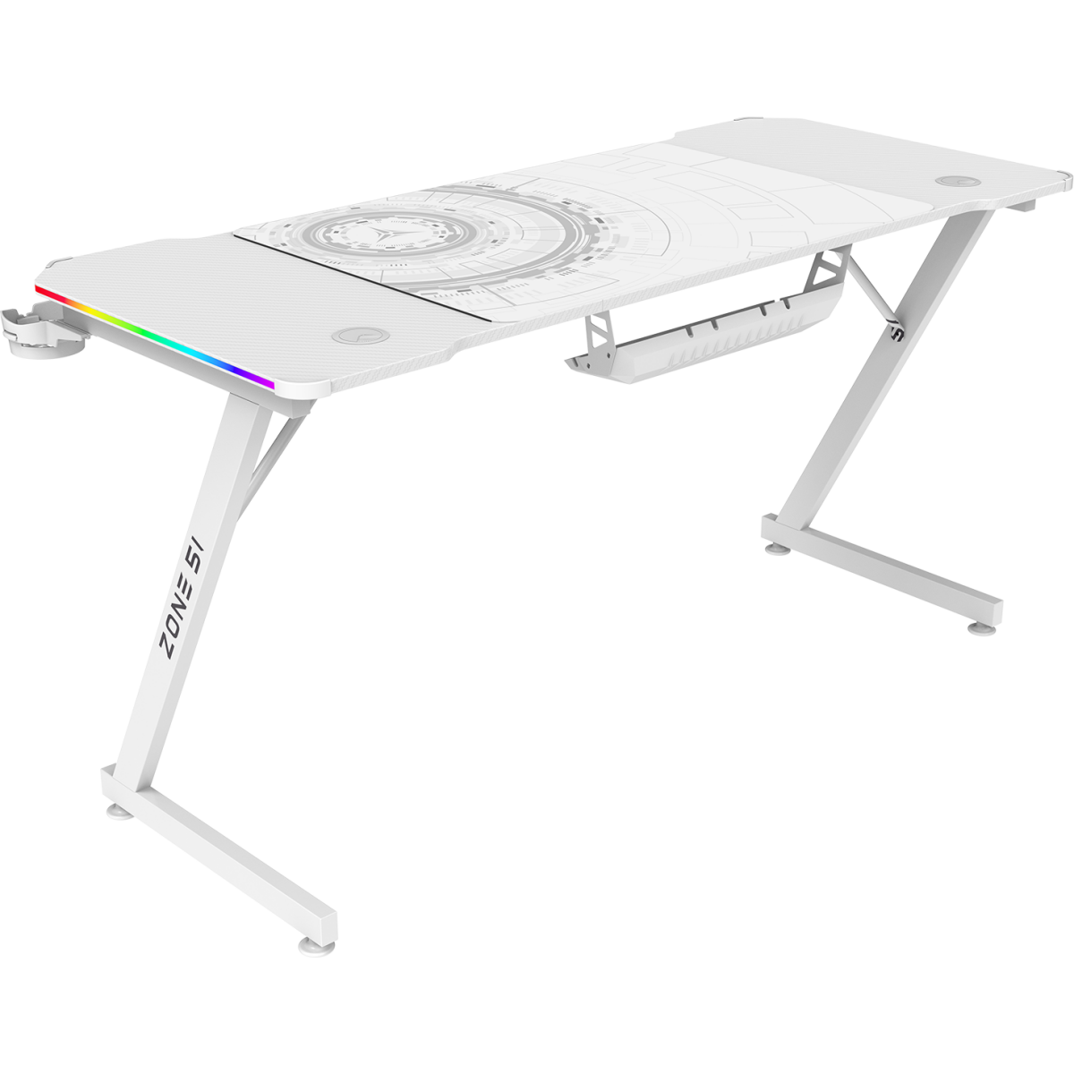 Игровой стол ZONE 51 TRINE 140 RGB White - Z51-T4R-WH - фото 5