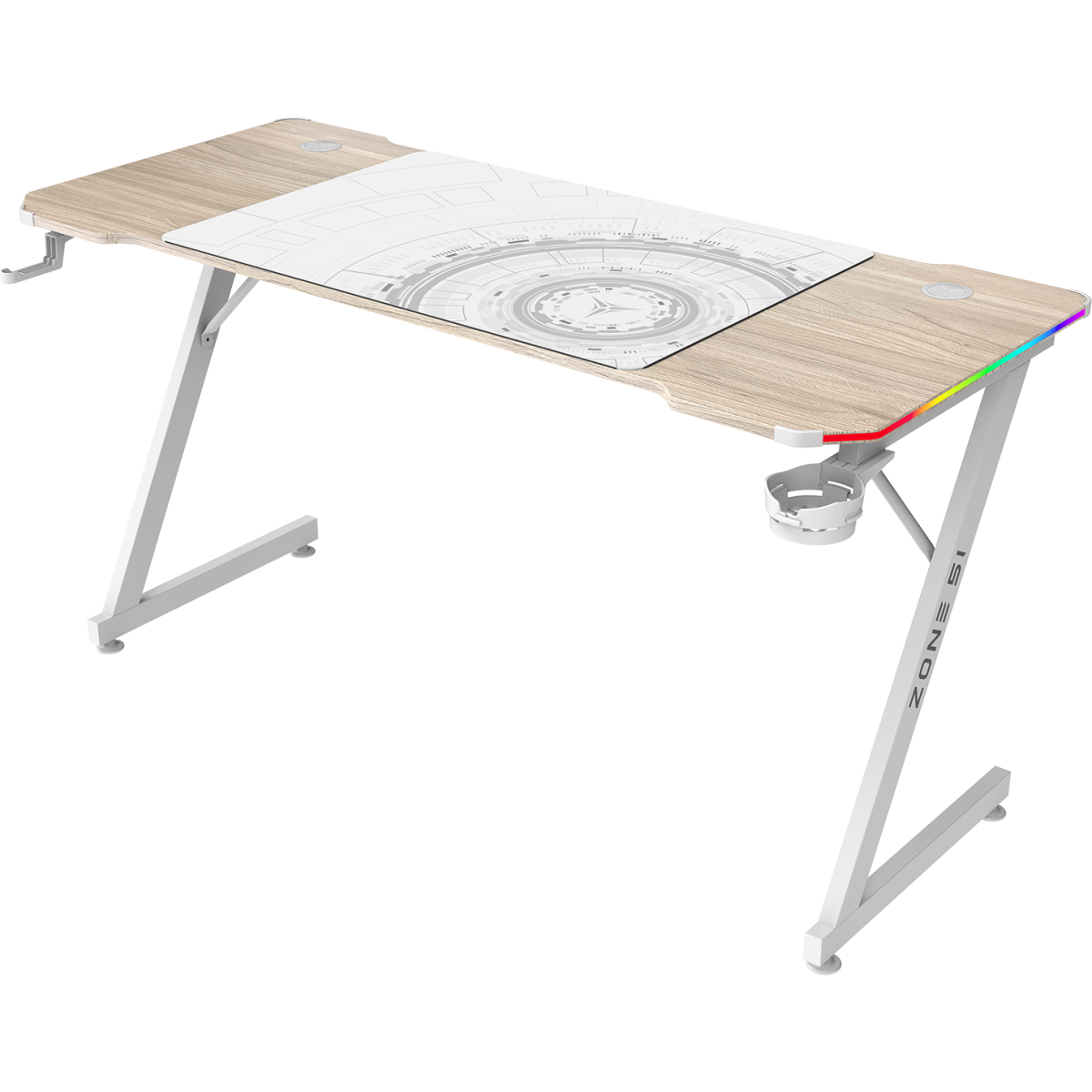 Игровой стол ZONE 51 TRINE 140 RGB Wood/White - Z51-T4R-WD - фото 3
