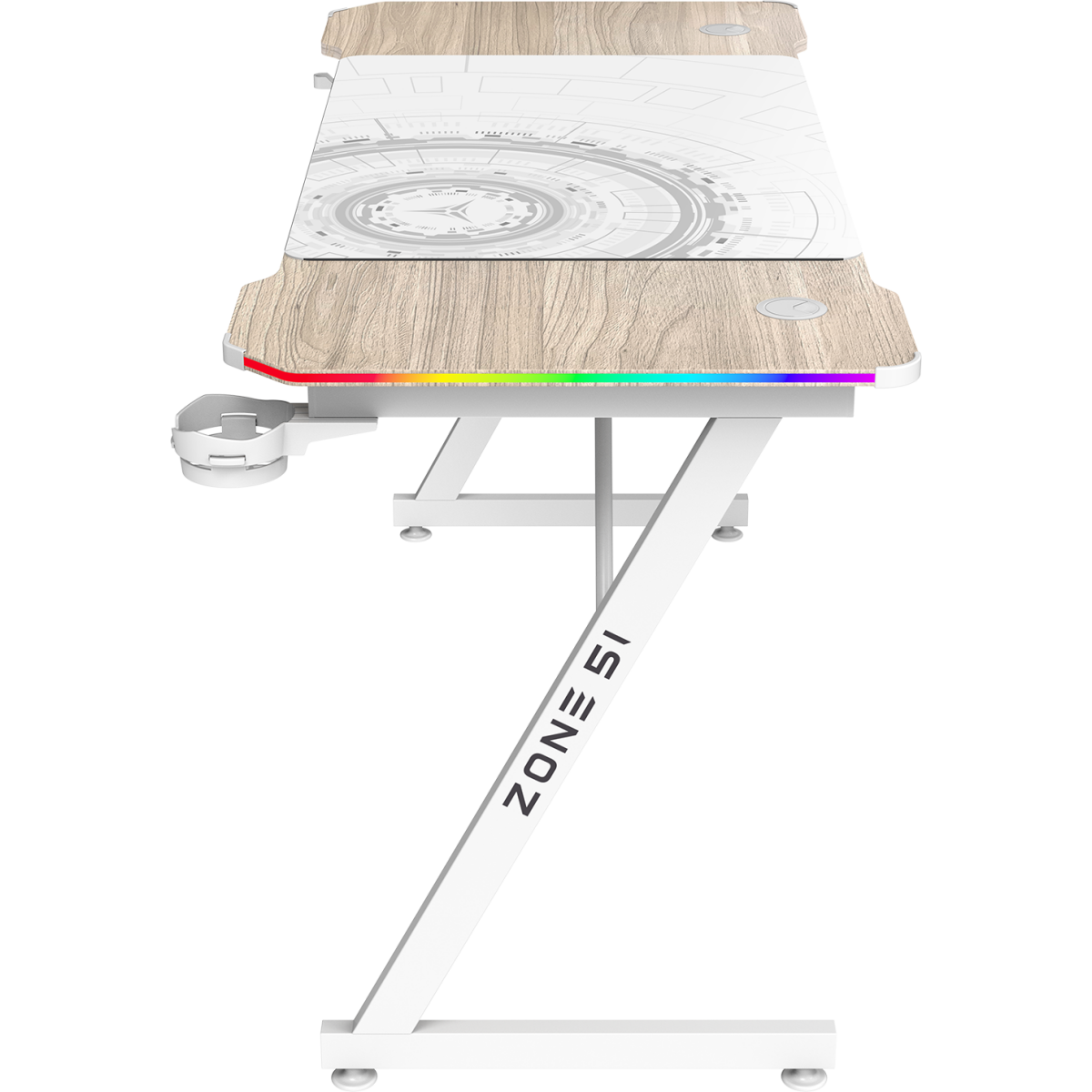 Игровой стол ZONE 51 TRINE 140 RGB Wood/White - Z51-T4R-WD - фото 4