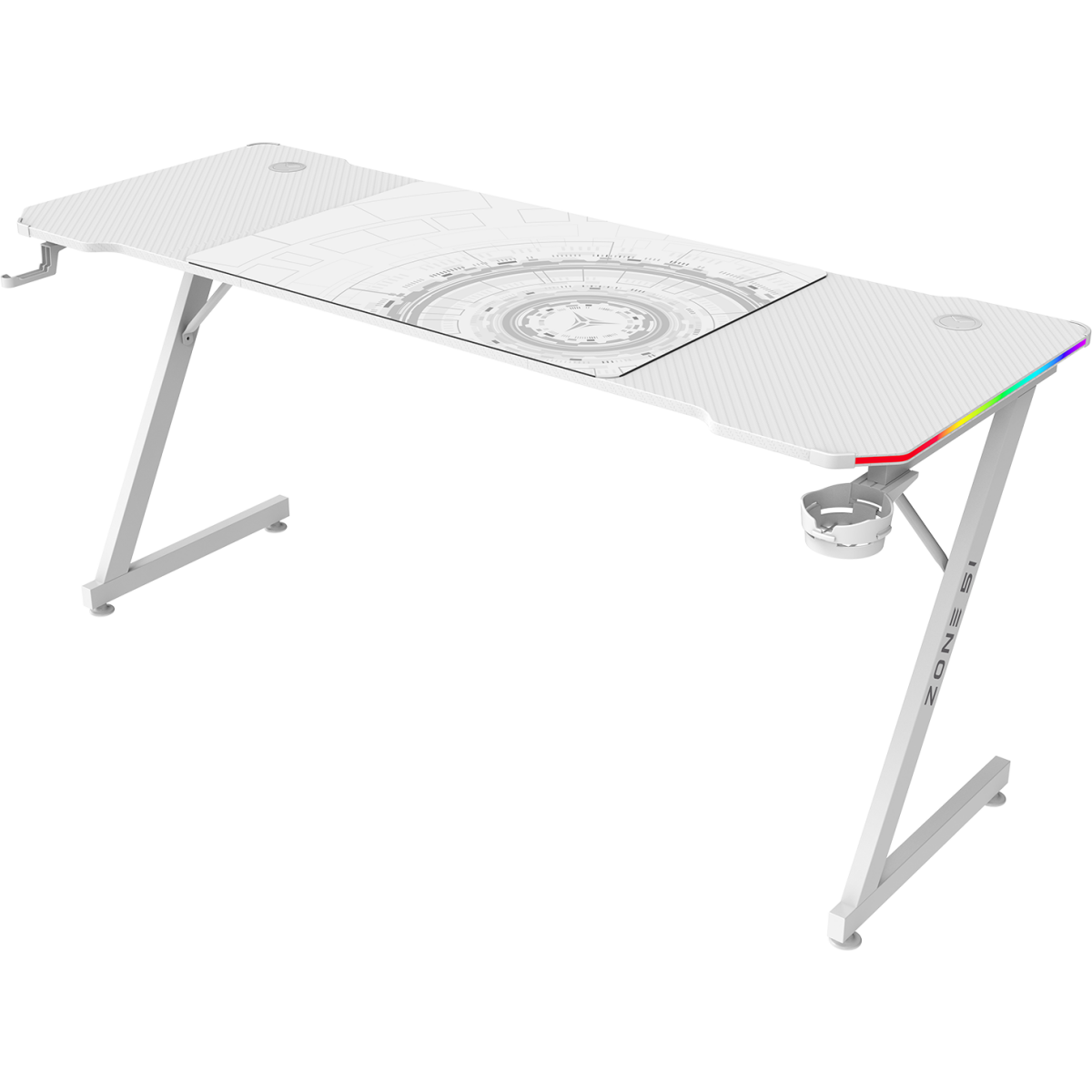 Игровой стол ZONE 51 TRINE 160 RGB White - Z51-T6R-WH - фото 3
