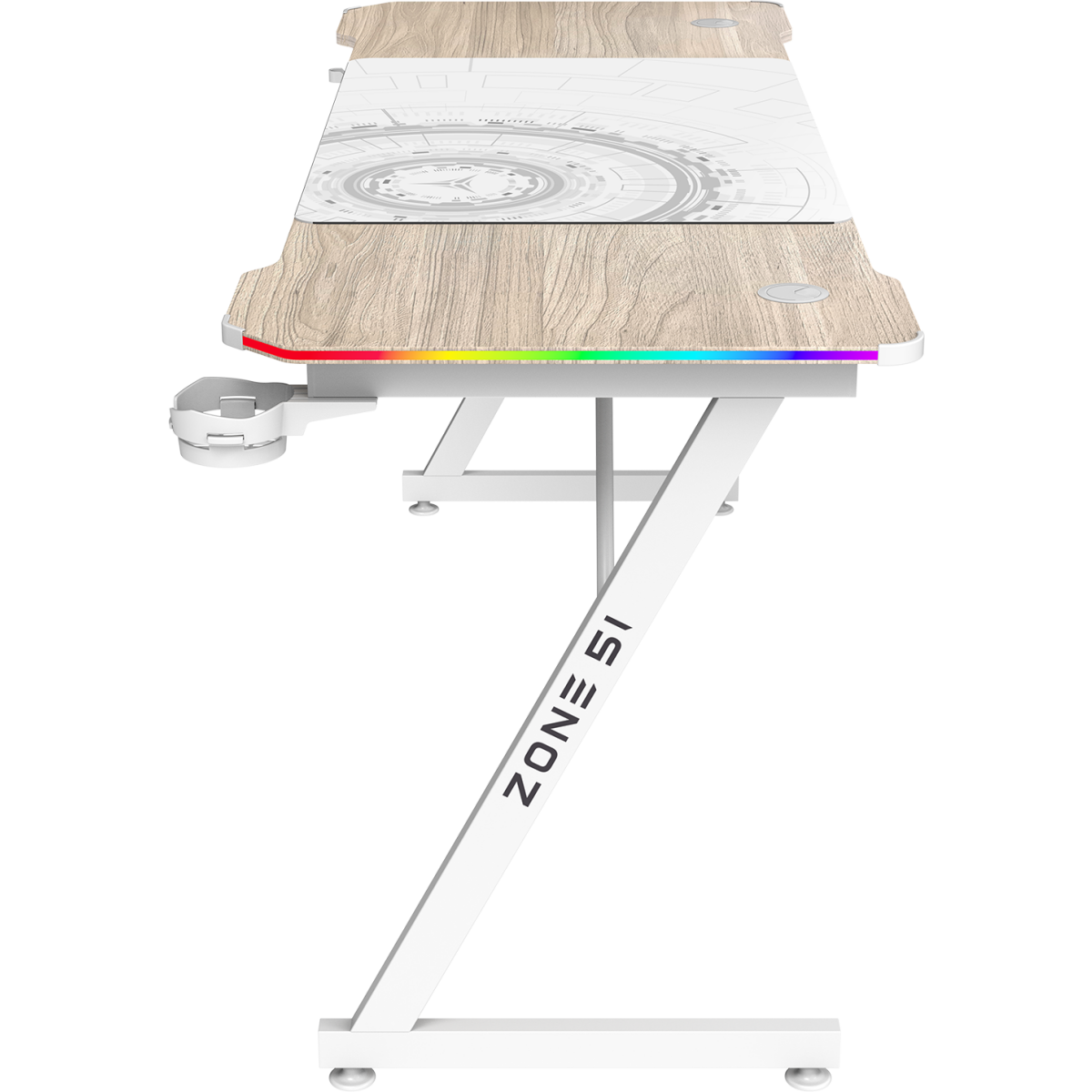 Игровой стол ZONE 51 TRINE 160 RGB Wood/White - Z51-T6R-WD - фото 4