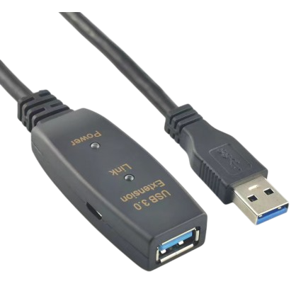 Кабель удлинительный USB A (M) - USB A (F), 30м, KS-IS KS-776-30