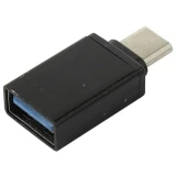 Переходник USB A (F) - USB Type-C (M), KS-IS KS-296 Black