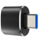 Переходник USB A (F) - USB Type-C (M), KS-IS KS-388 Black