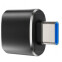 Переходник USB A (F) - USB Type-C (M), KS-IS KS-388 Black