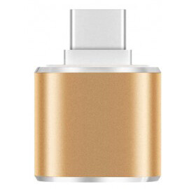 Переходник USB A (F) - USB Type-C (M), KS-IS KS-388 Gold