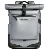 Рюкзак для ноутбука Piquadro Water Resistant Roll Top Bike Silver/Black (CA6291C2OWS/MGR)