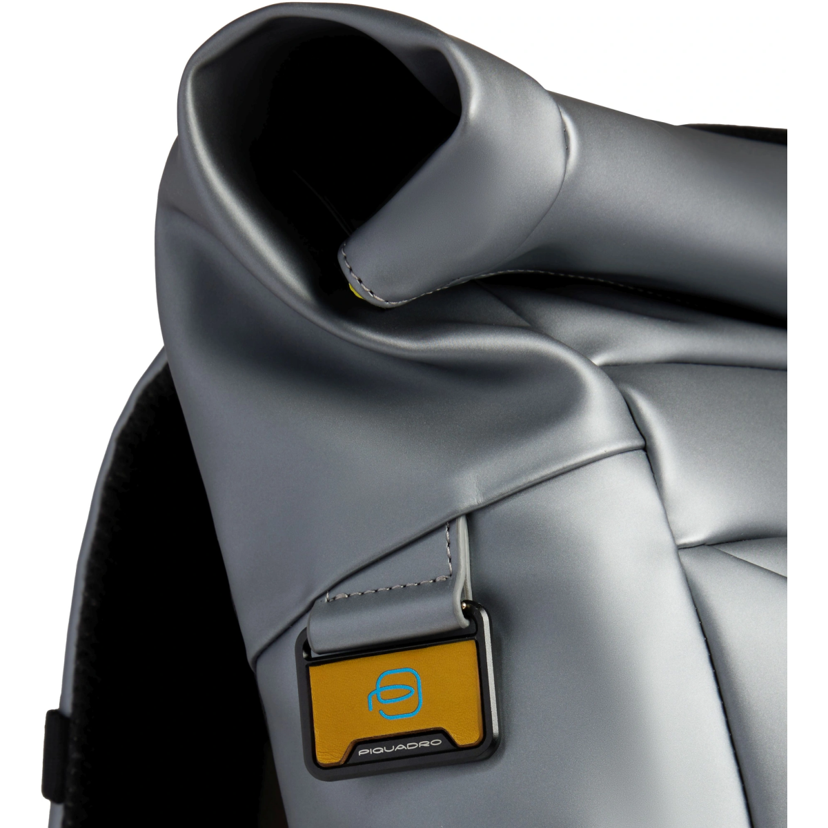 Рюкзак для ноутбука Piquadro Water Resistant Roll Top Bike Silver/Black (CA6291C2OWS/MGR) - фото 4