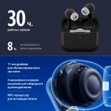 Гарнитура Яндекс Дропс с Алисой AI Black (YNDX-00150BLK)