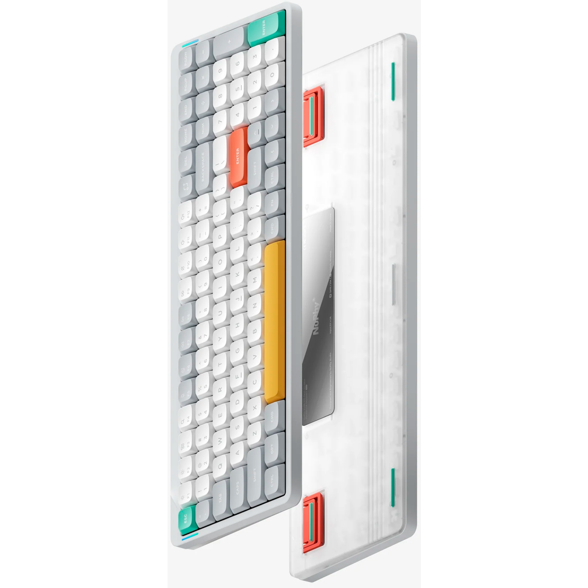 Клавиатура NuPhy AIR96 V2 Wireless (Moss Switch) RGB White - AIR96v2-IW-25 - фото 3