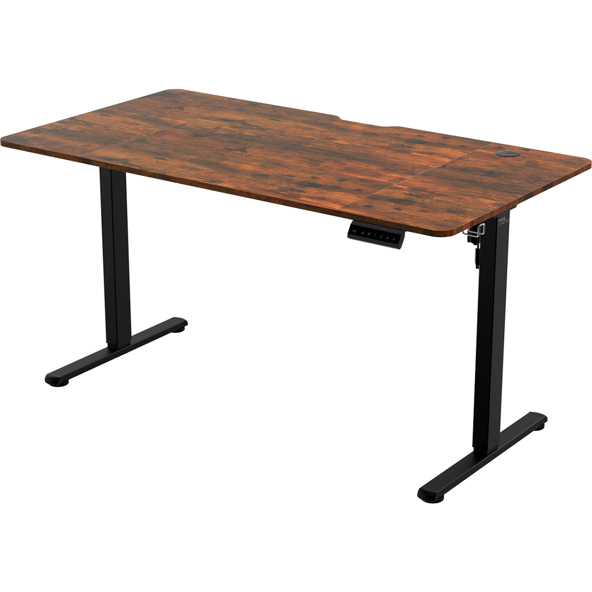 Компьютерный стол ZONE 51 e-Freeflow 140x75 Dark Wood - Z51-FLD-FFL-DW4 - фото 3